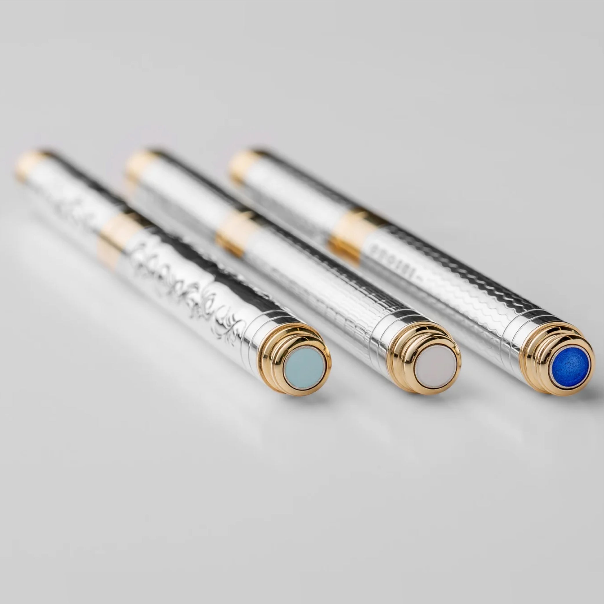 YARD O LED Pocket Victorian Fountain Pen | Hand-Chased Silver