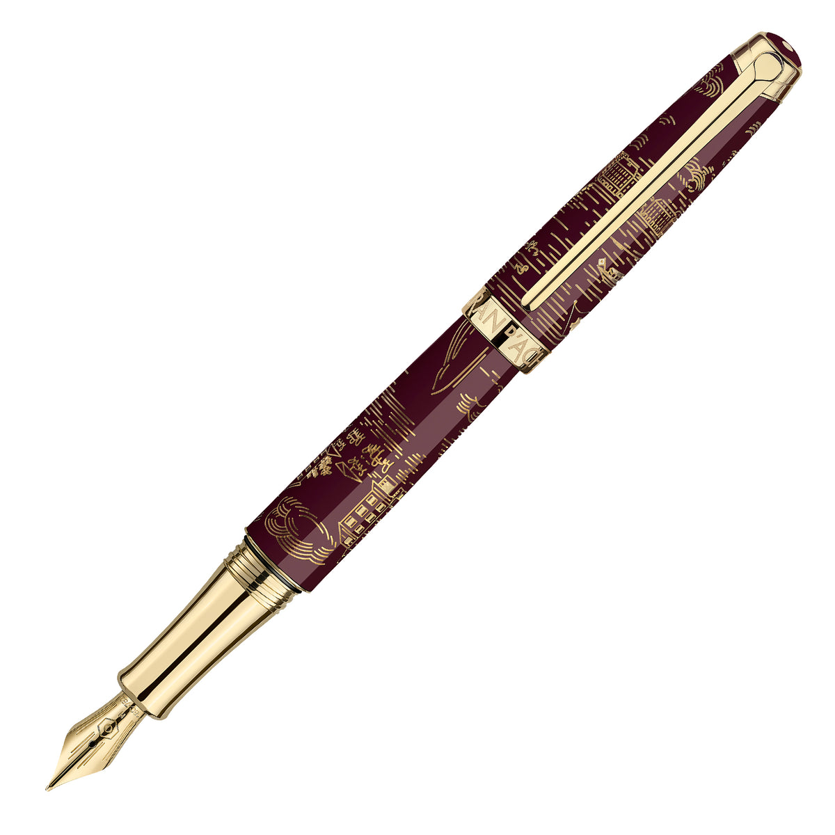 Leman Toile de Jouy Bordeaux Limited Edition 60 Fountain Pen