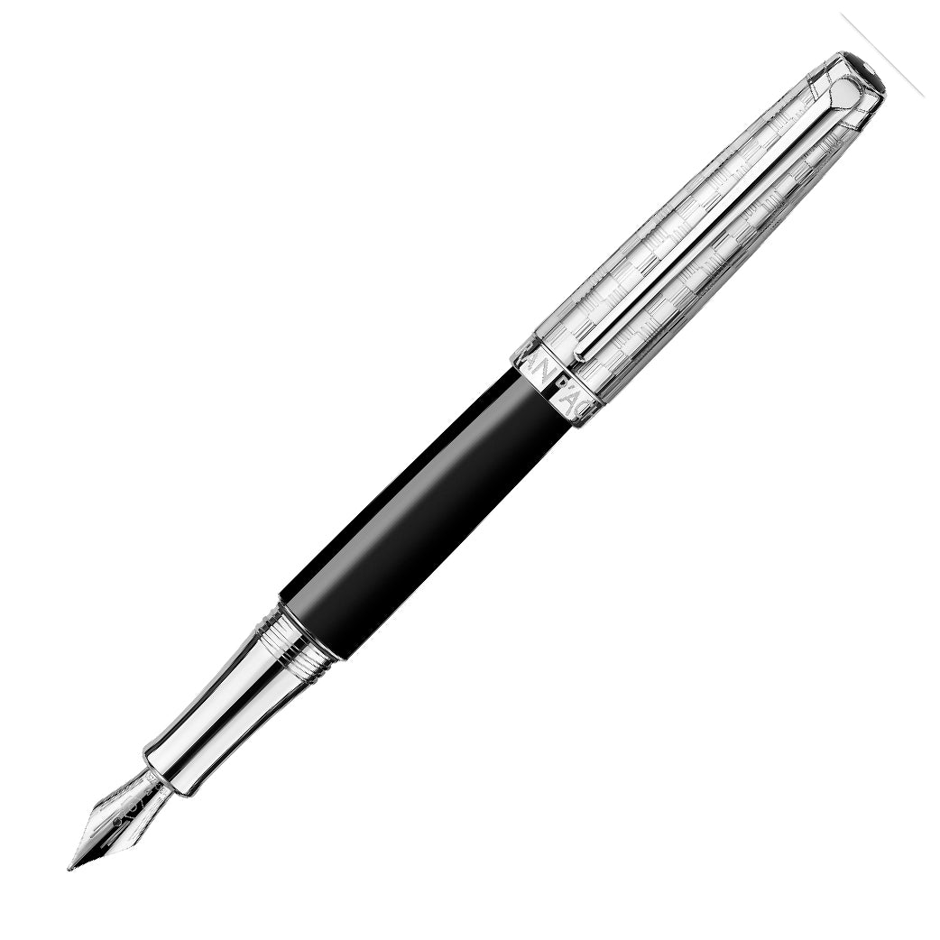CARAN D'ACHE_Leman Damier Black Special Edition Fountain Pen Set