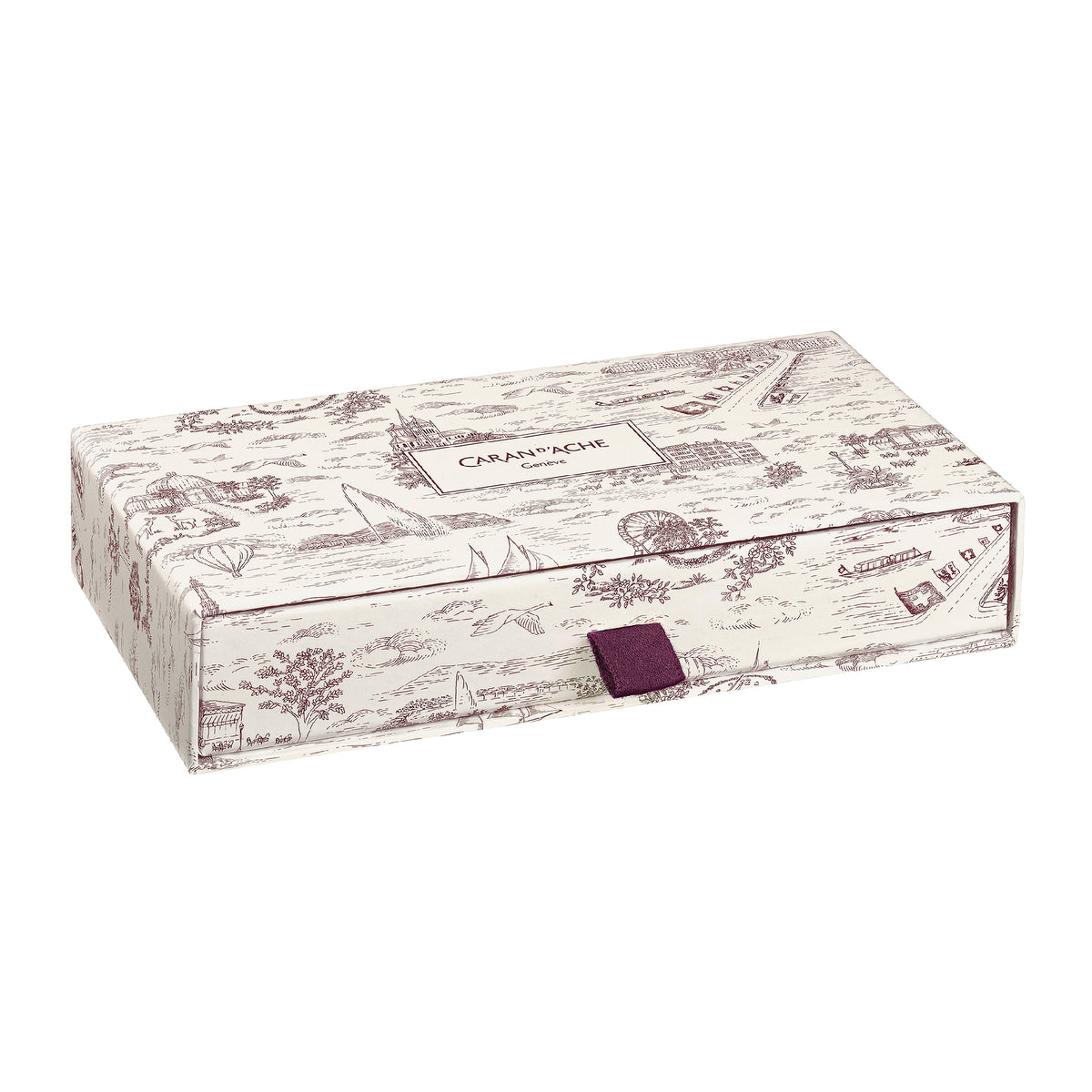 Leman Toile de Jouy Bordeaux Special Edition Fountain Pen Set