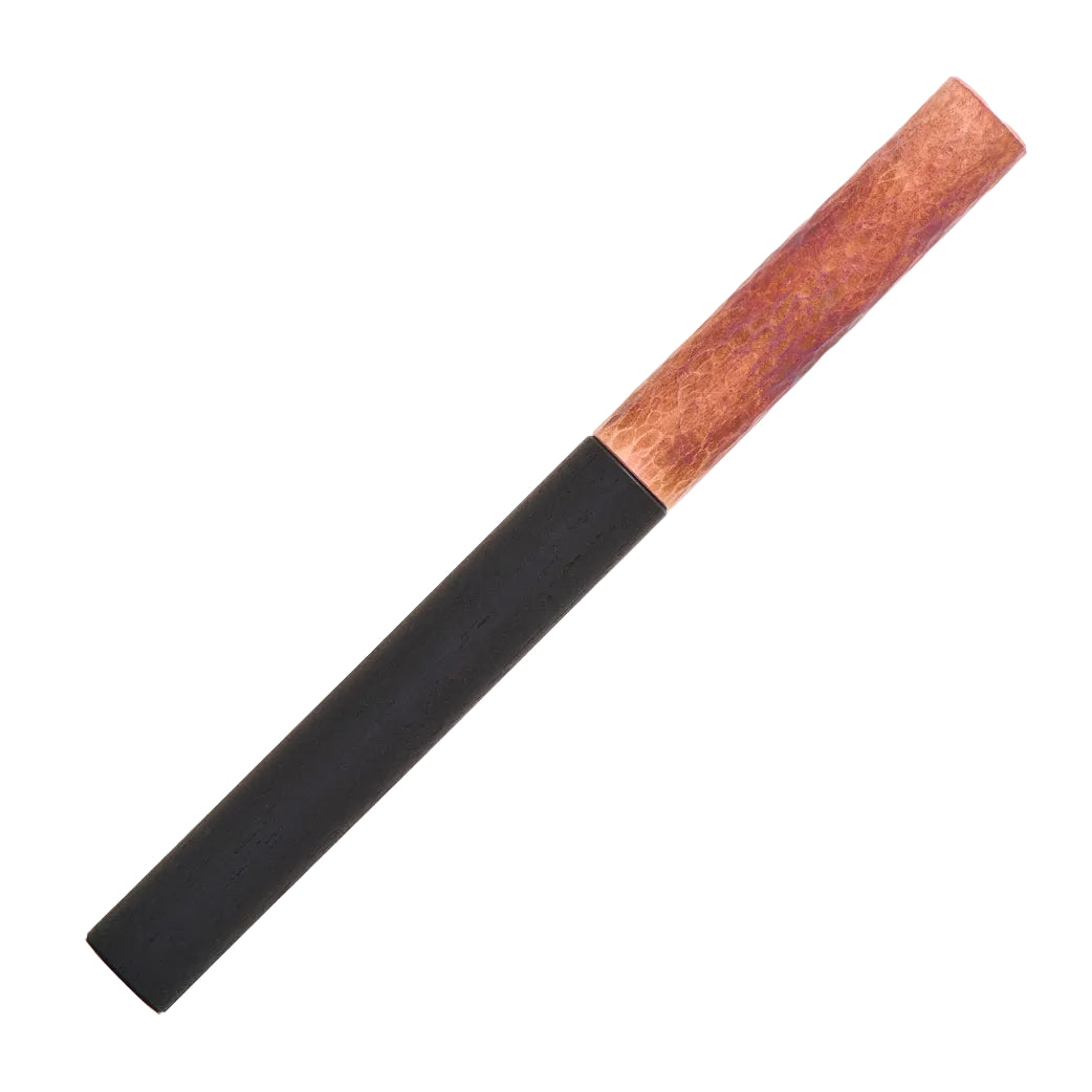Longcap Ebony & Hammered Copper Fountain Pen
