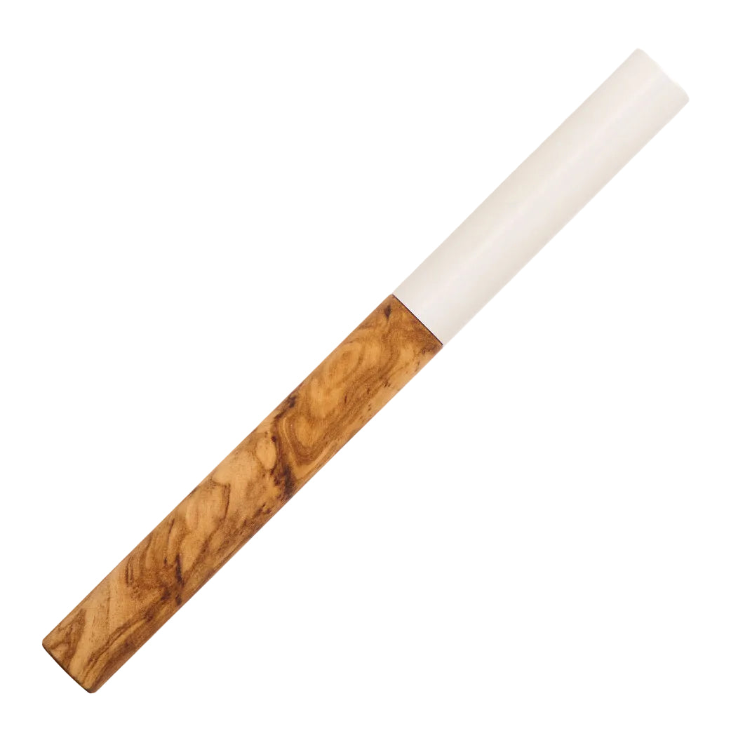 Longcap Olive & Silver Fountain Pen