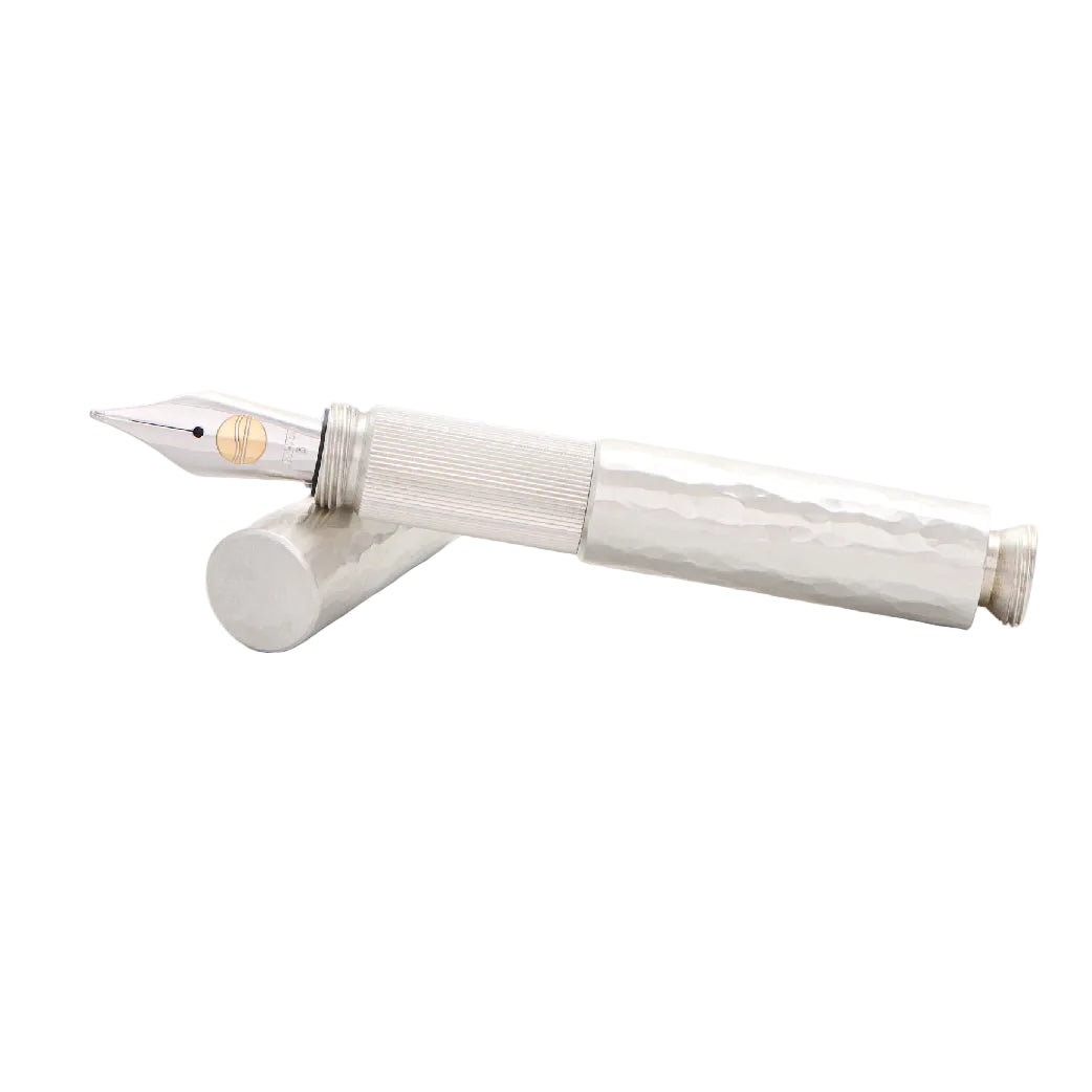 Pocketmaster Hammered Solid 935 Silver Special Edition Fountain Pen