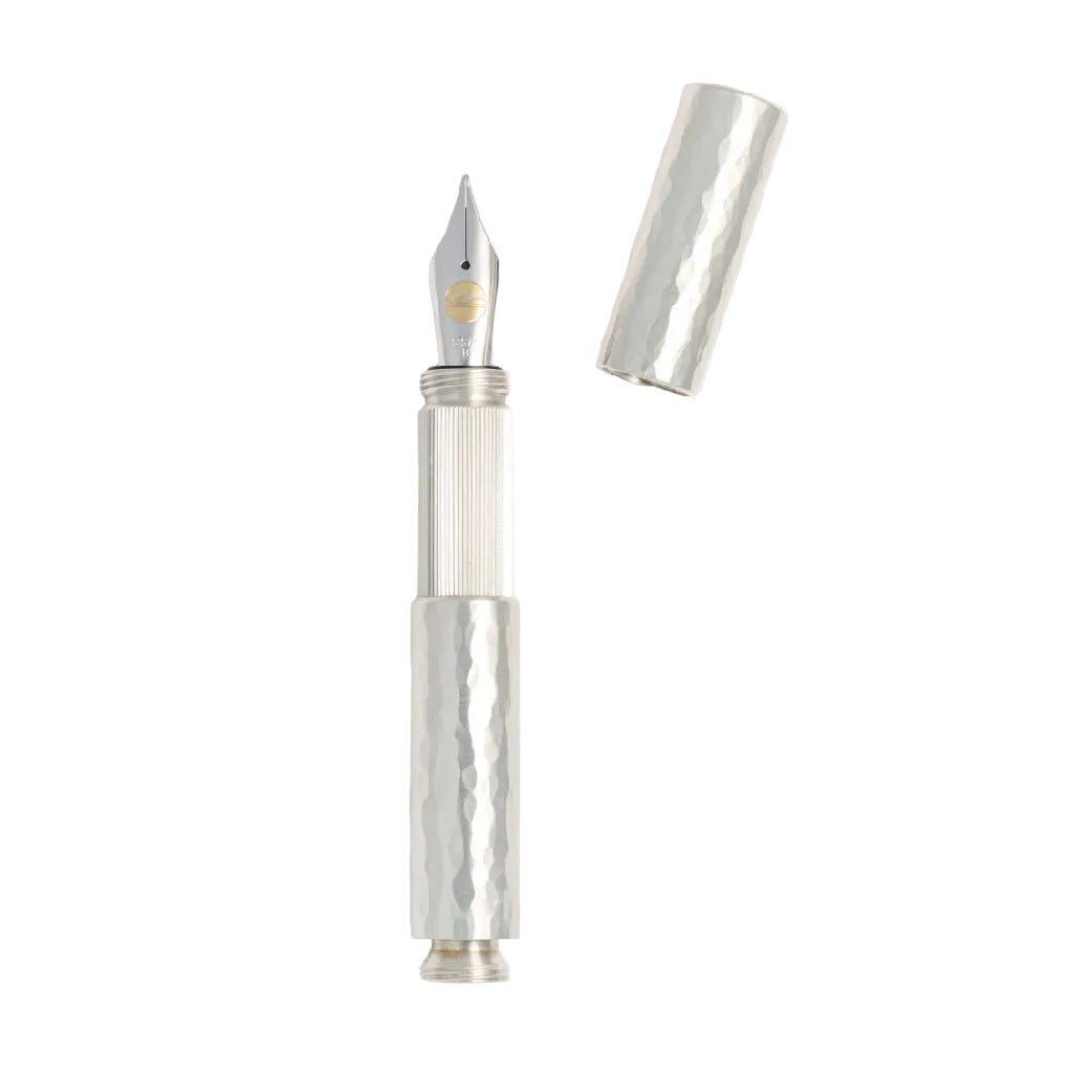Pocketmaster Hammered Solid 935 Silver Special Edition Fountain Pen