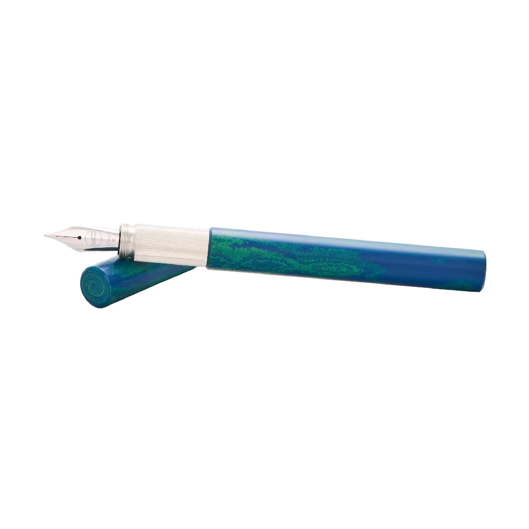 Shortcap Ebonite Faroe Silver Fountain Pen