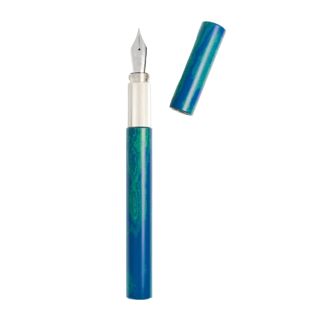 Shortcap Ebonite Faroe Silver Fountain Pen