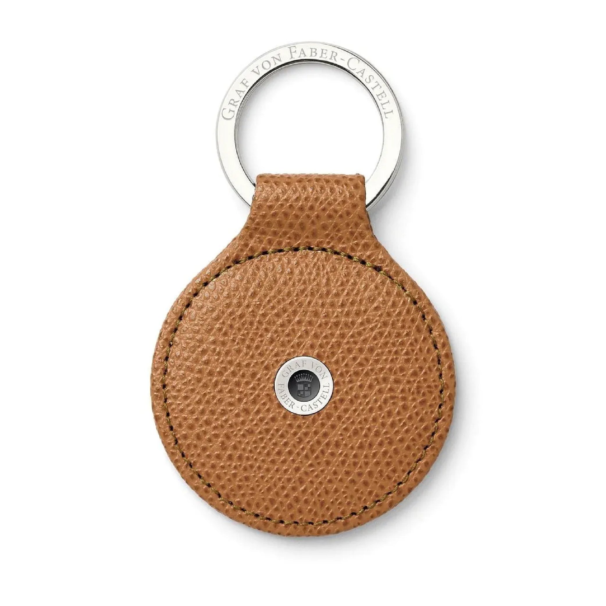 Key Fob in Cognac Epsom