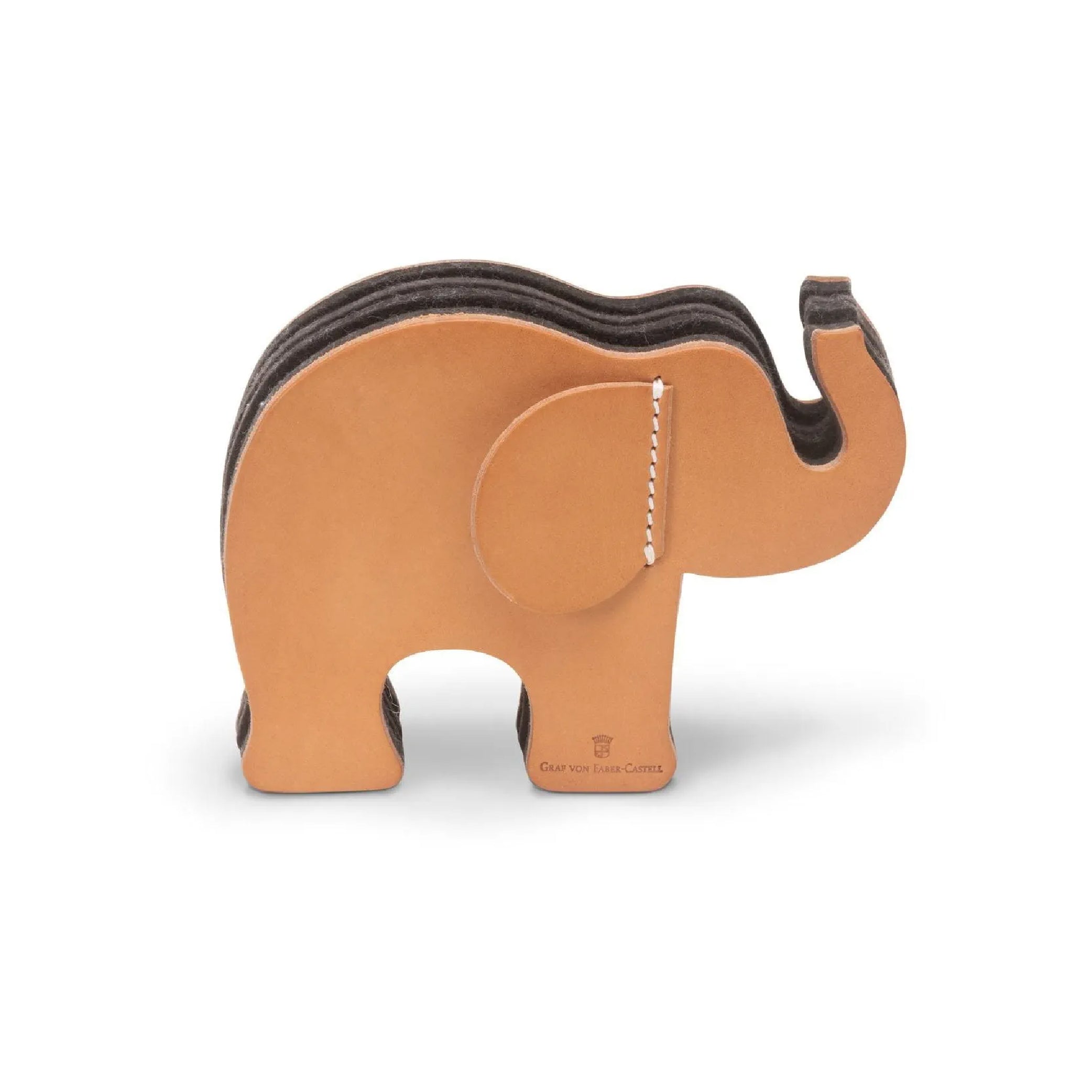 Pen Holder Natural Elephant Small