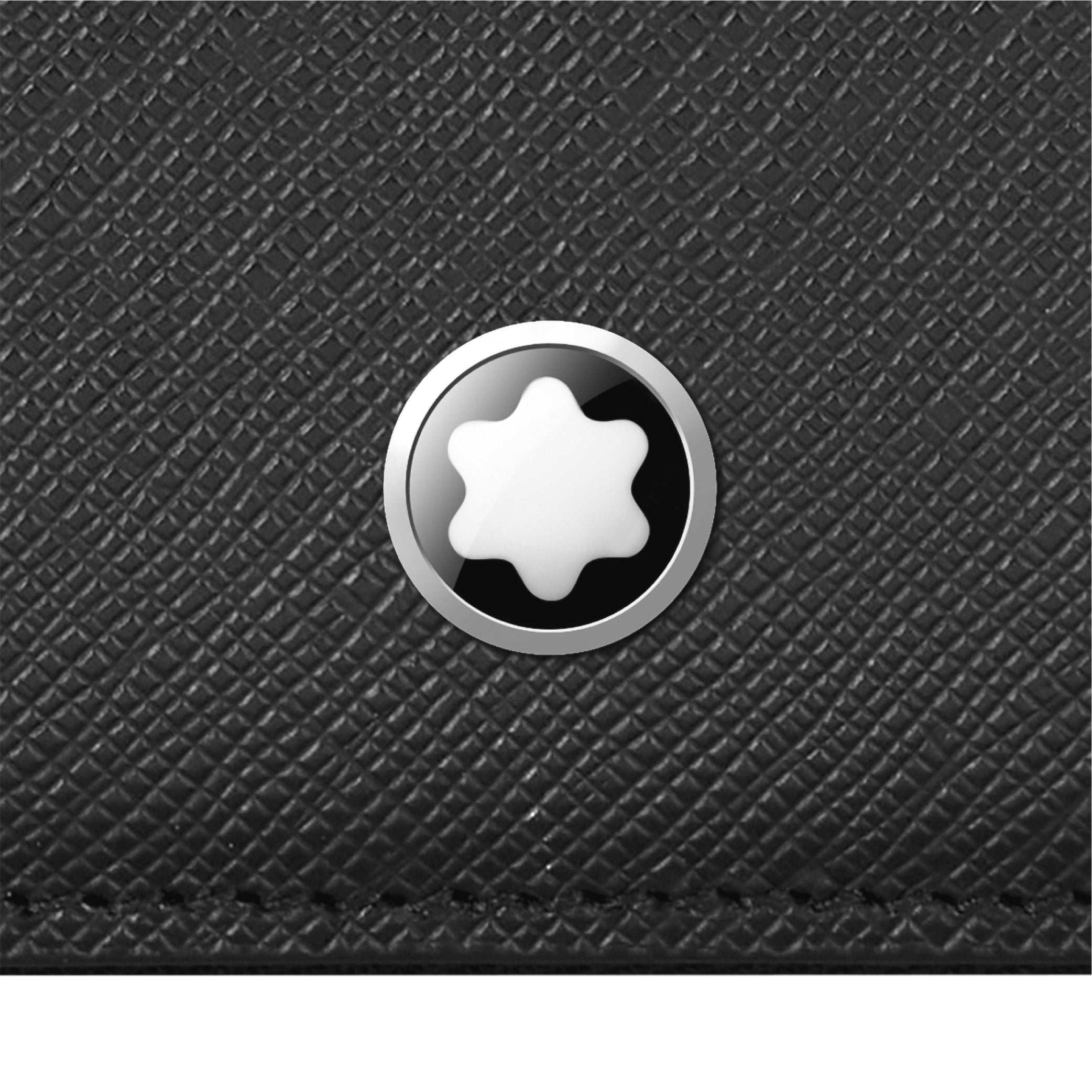 Sartorial Medium Black Notes Holder with Zip