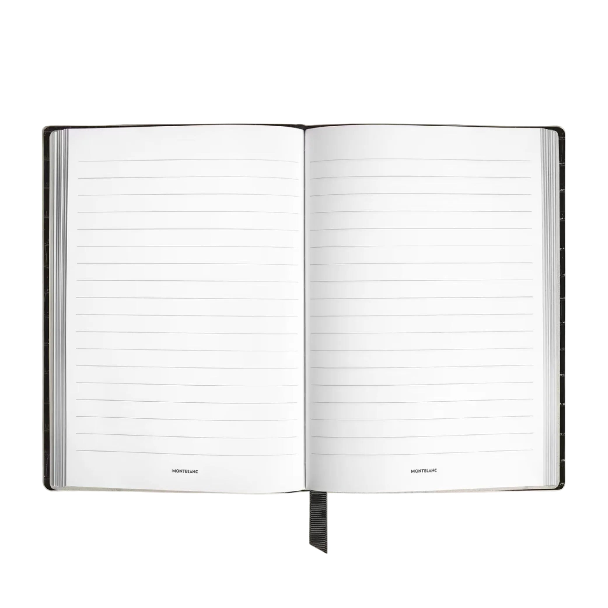 MONTBLANC_Medium Notebook in Croco-Embossed Leather, Lined_Open Notebook Picture
