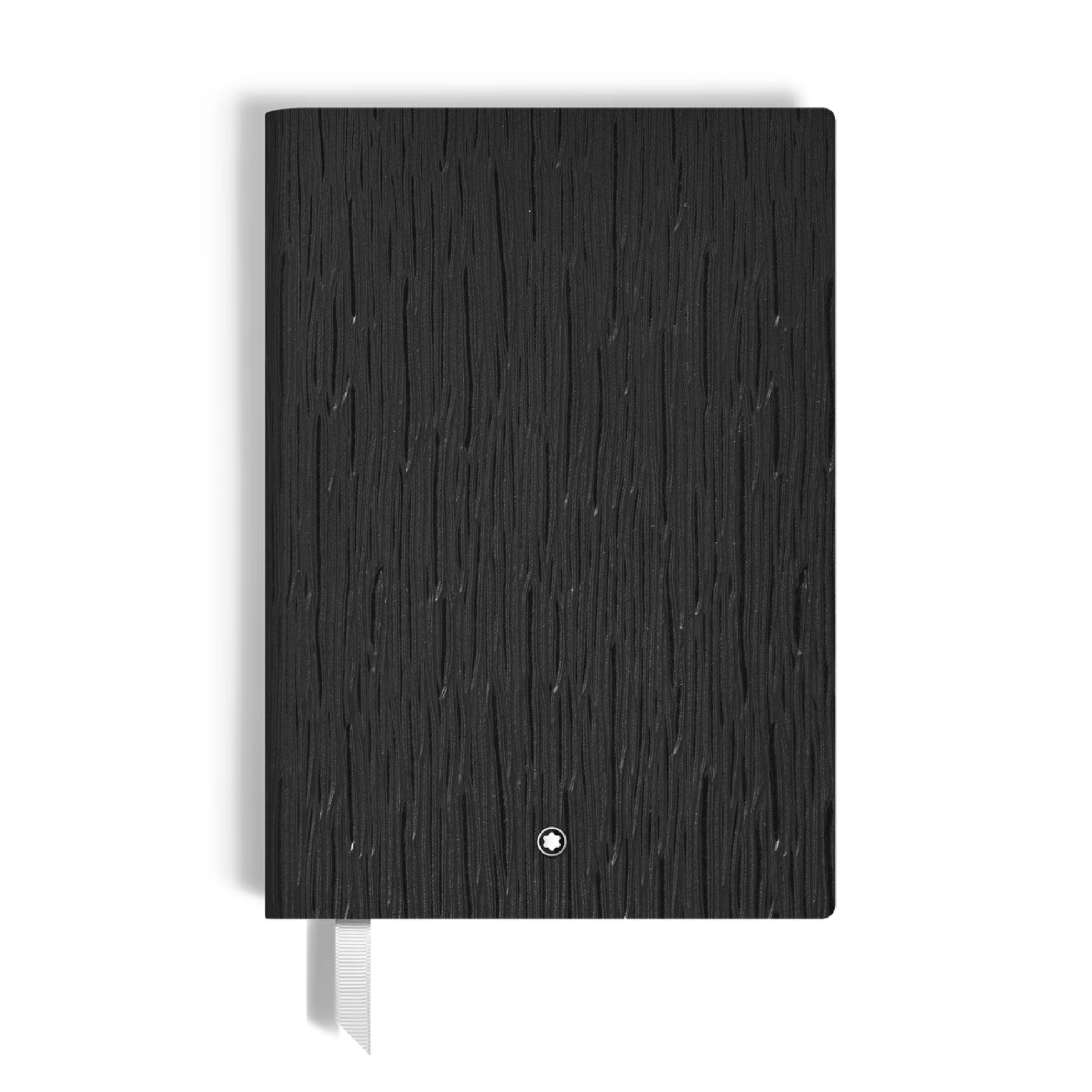 Medium Notebook in Corteccia Black Leather, Lined