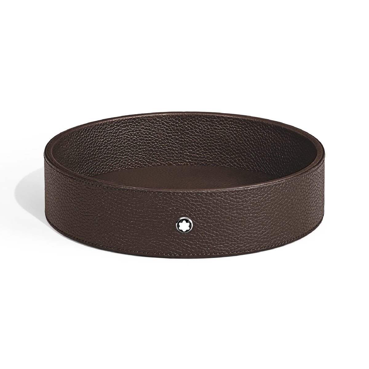 Ebony Large Desk Tray in Grain Leather