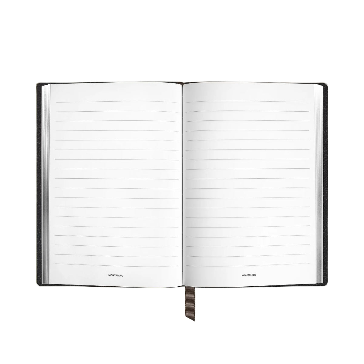 Medium Notebook in Ebony Grain Leather, Lined
