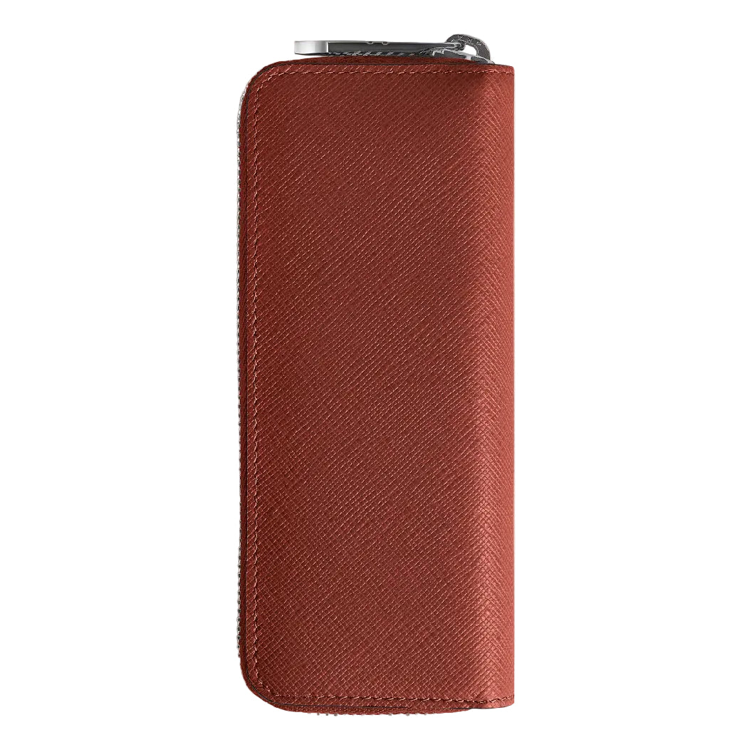 Sartorial 2 Pen Pouch Zip Red Oak