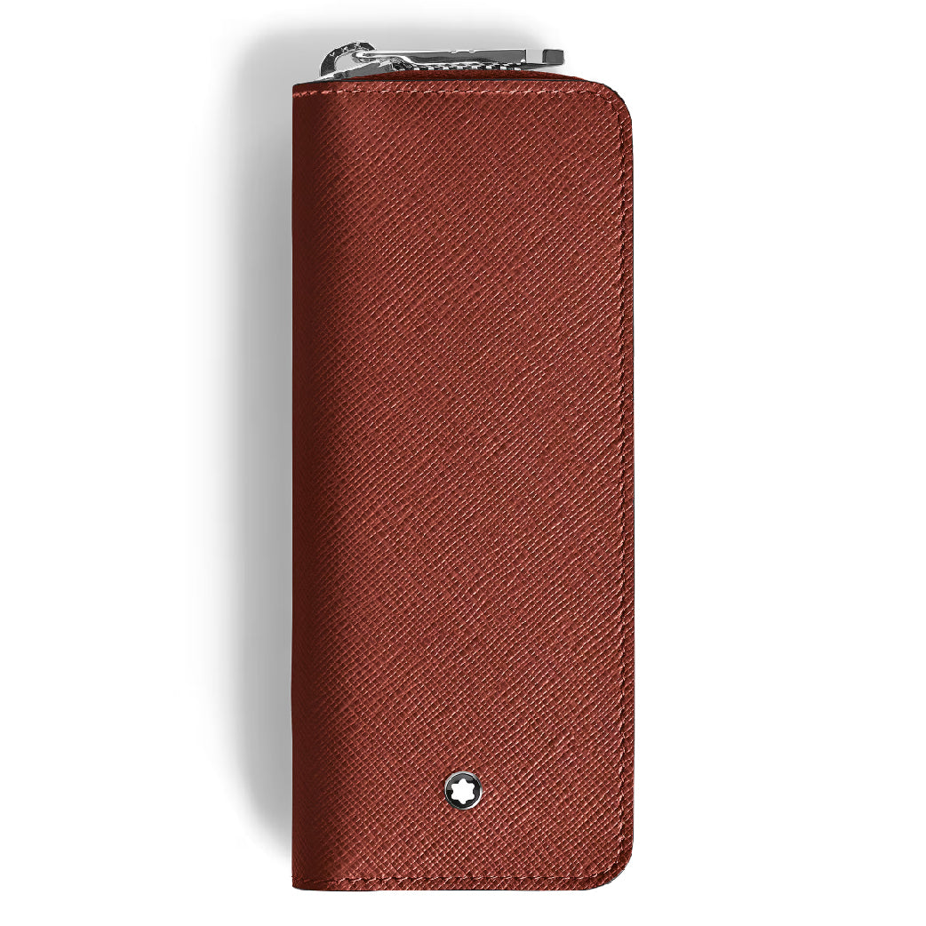 Sartorial 2 Pen Pouch Zip Red Oak