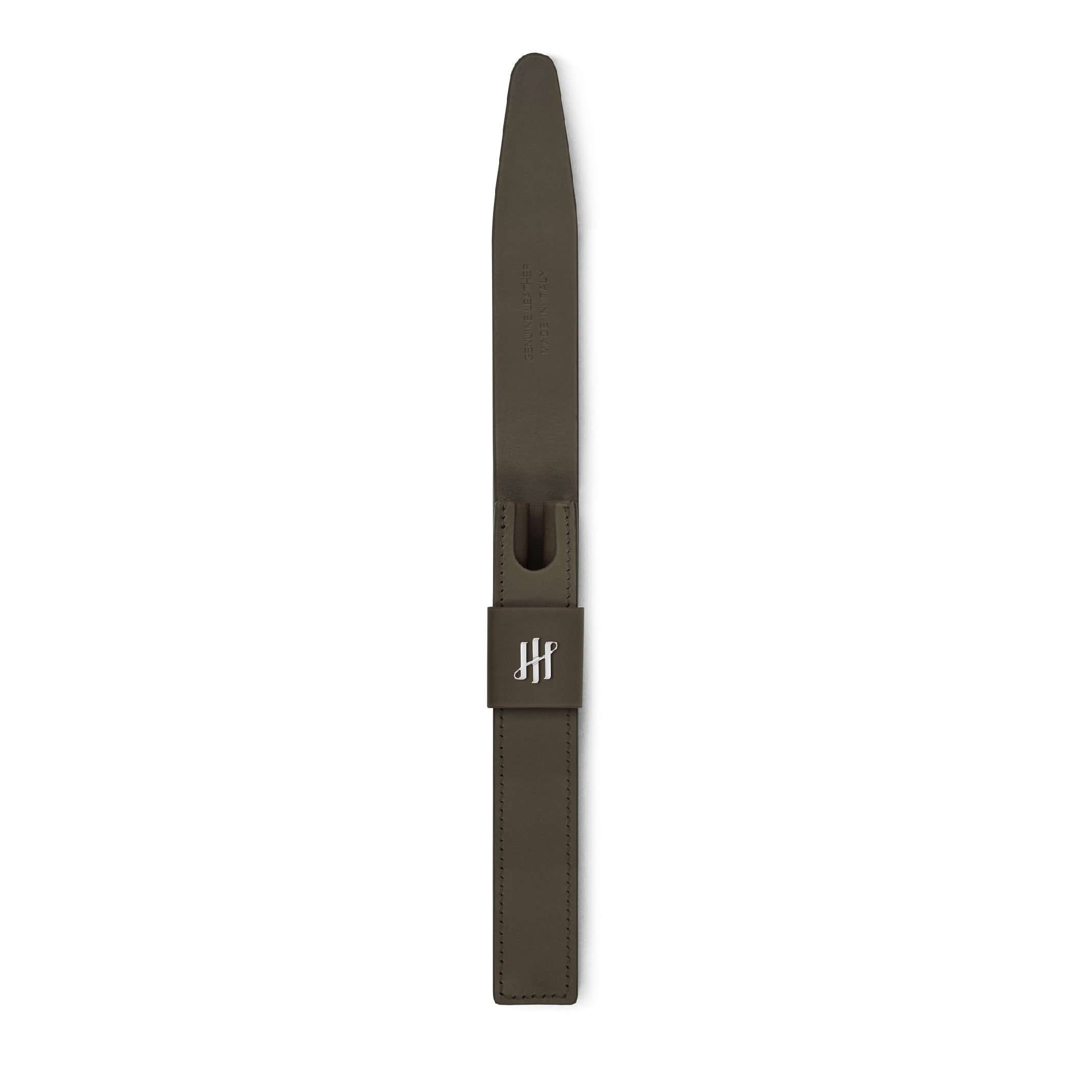 Green Palladium-Plated Pen Pouch