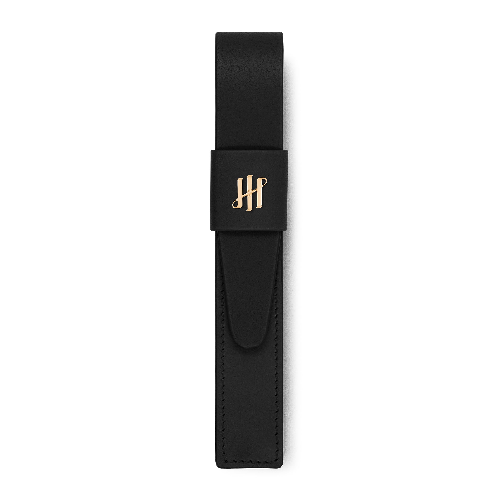 Black Gold-Plated Pen Pouch