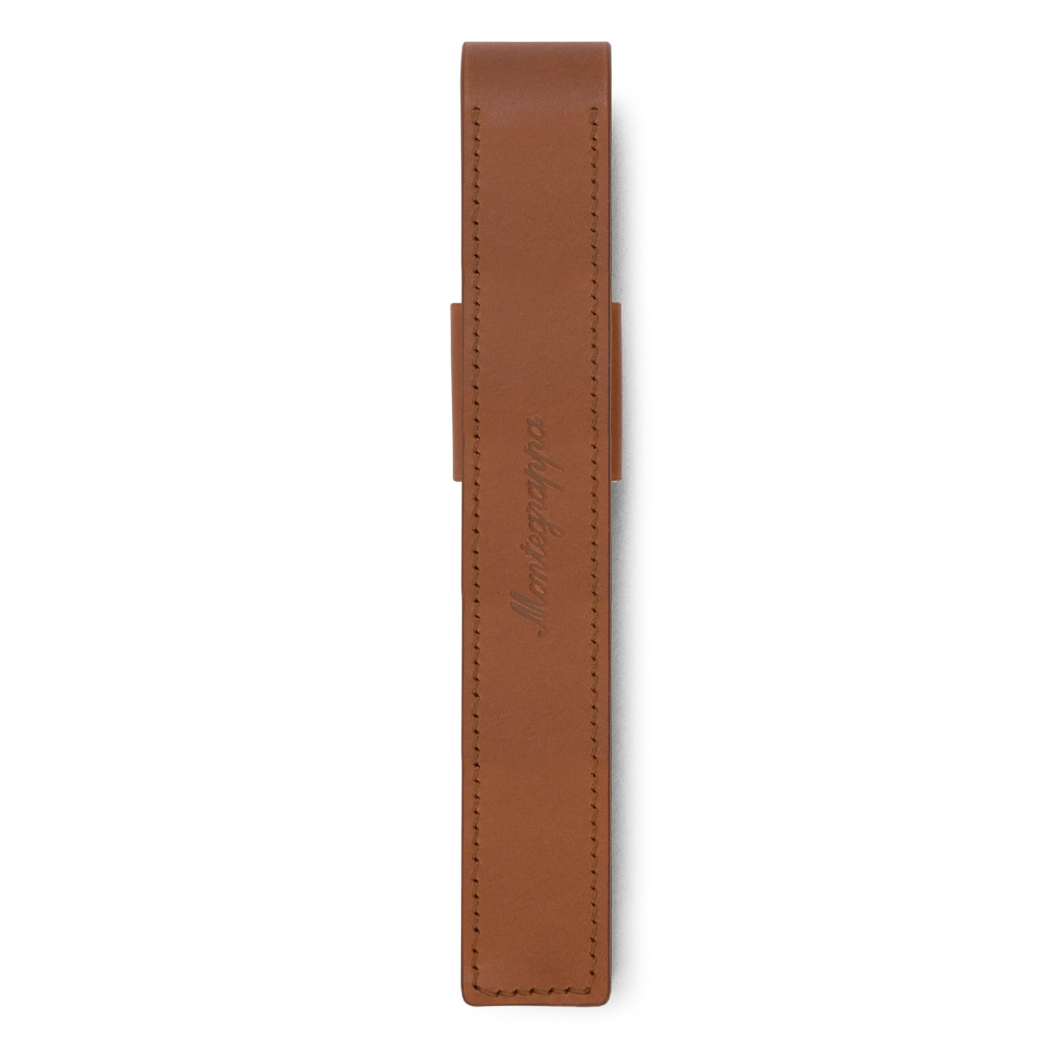 Brown Gold-Plated Pen Pouch