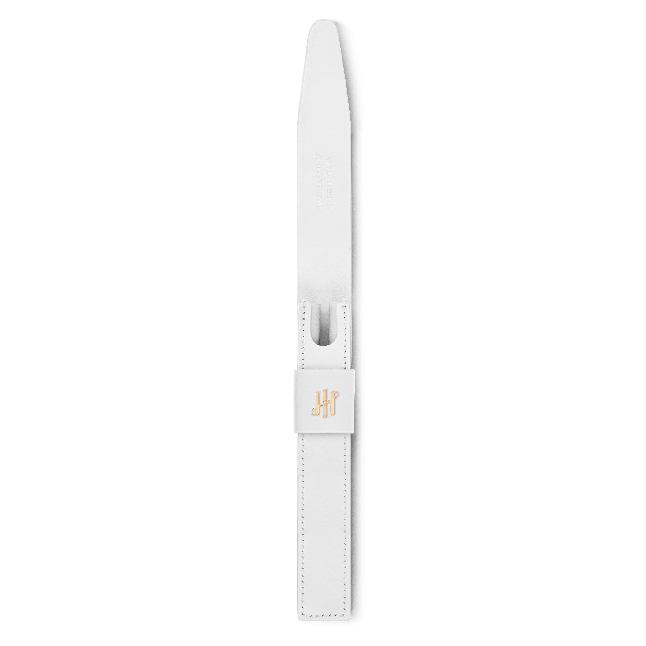 White Gold-Plated Pen Pouch