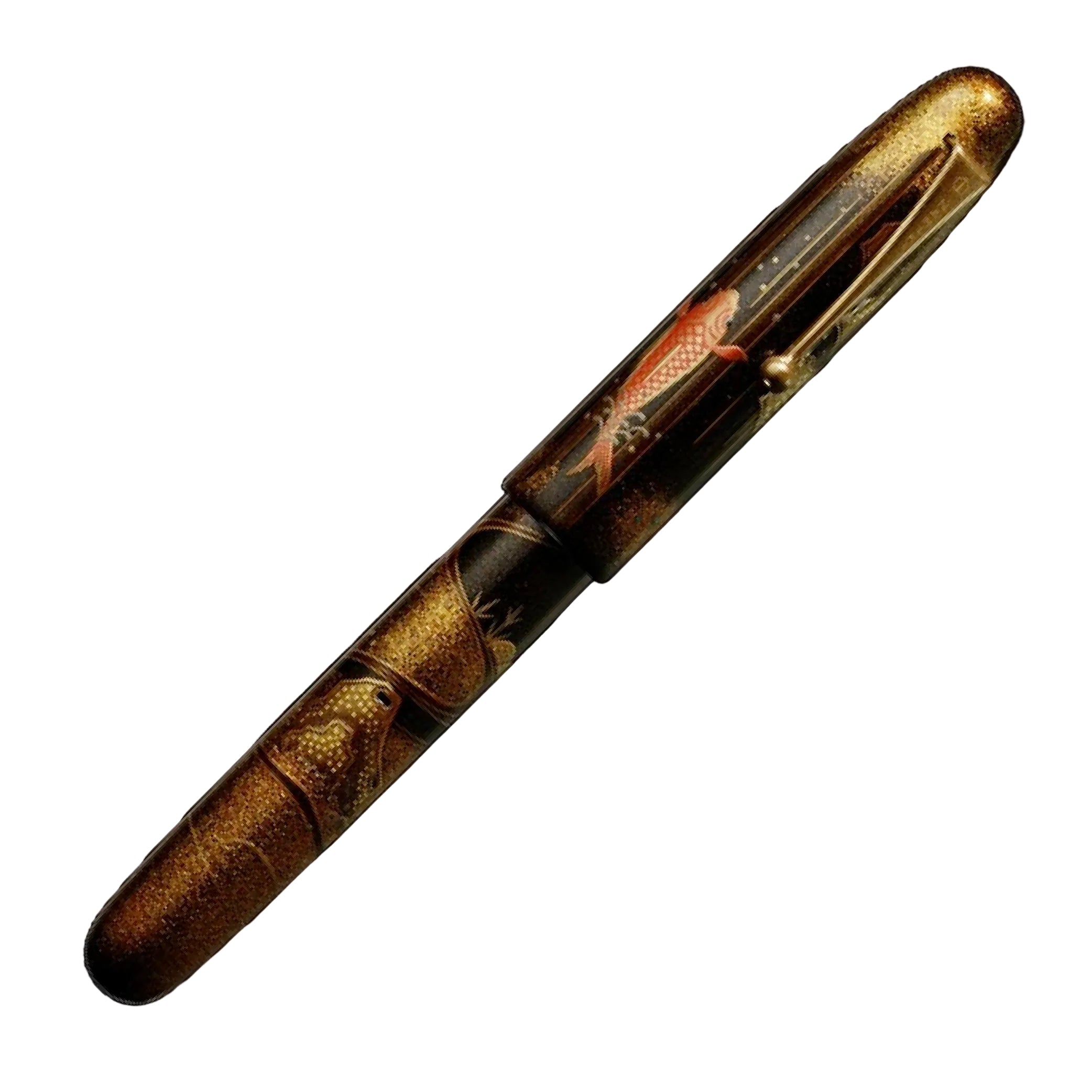 Emperor Carp on Waterfall Fountain Pen