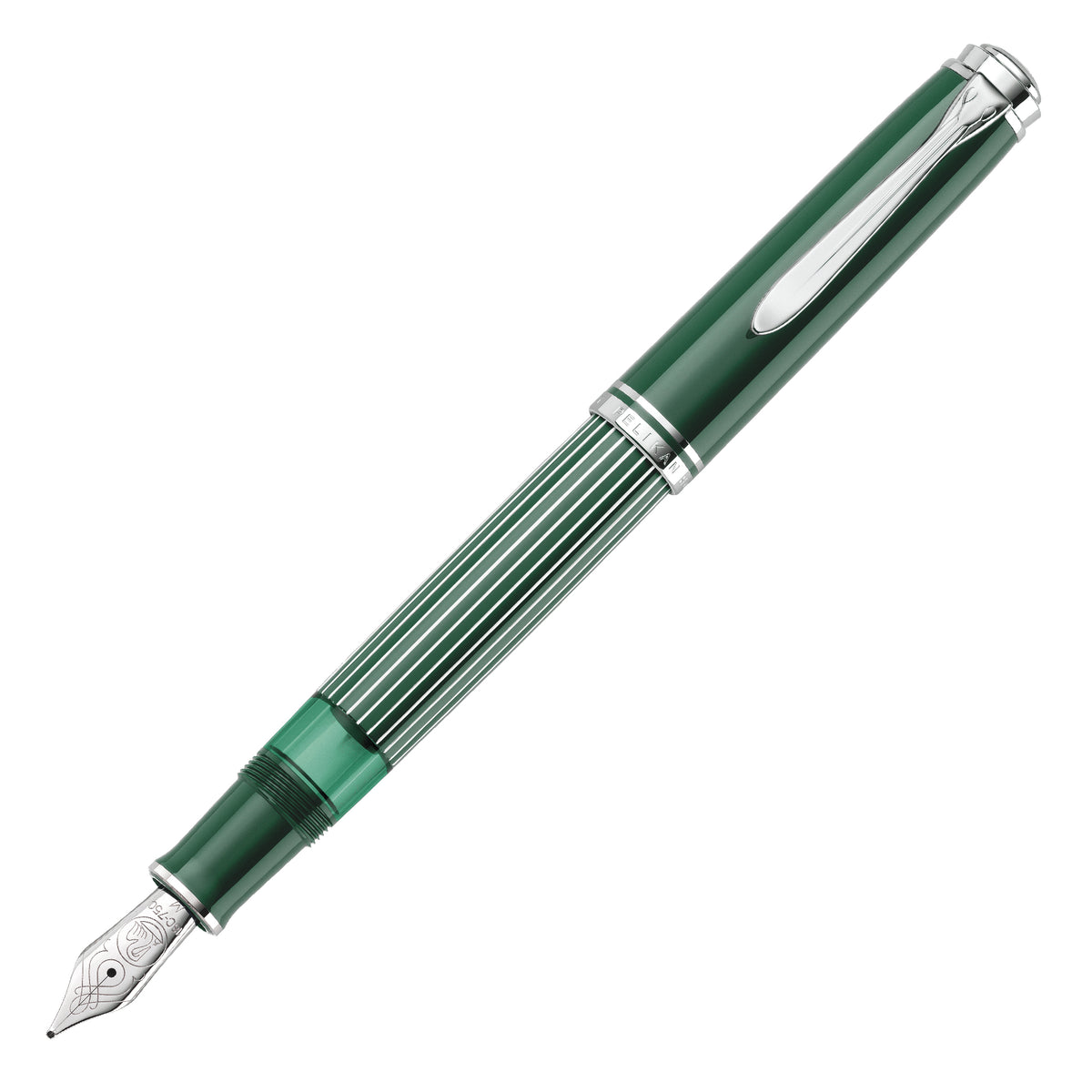 Souverän M815 Metal Striped Green Special Edition Fountain Pen