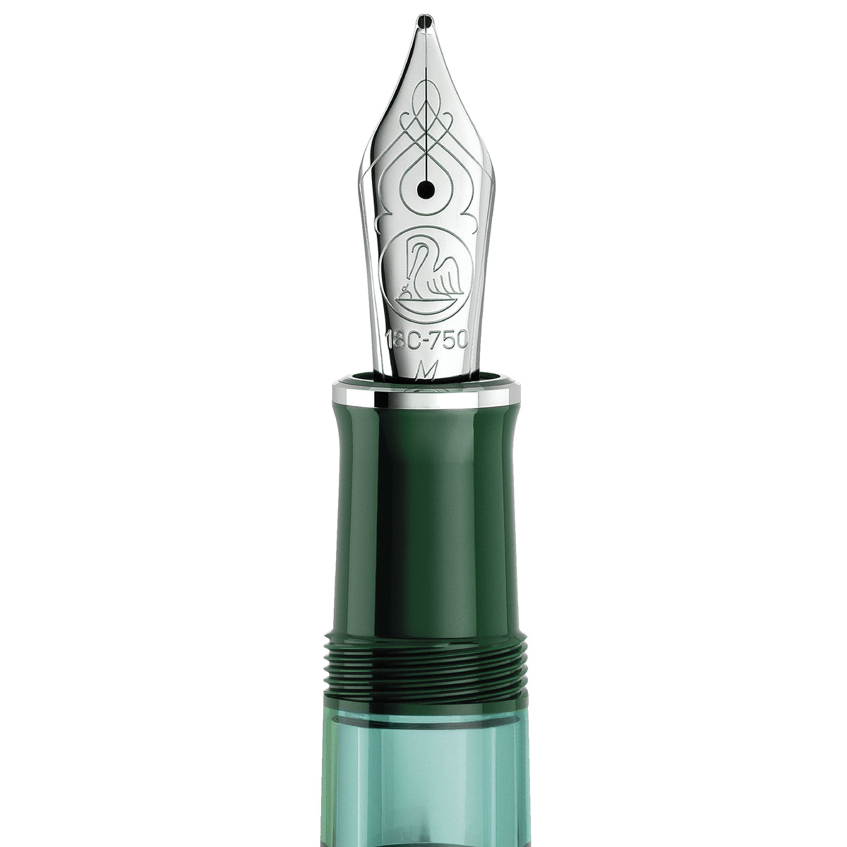 Souverän M815 Metal Striped Green Special Edition Fountain Pen