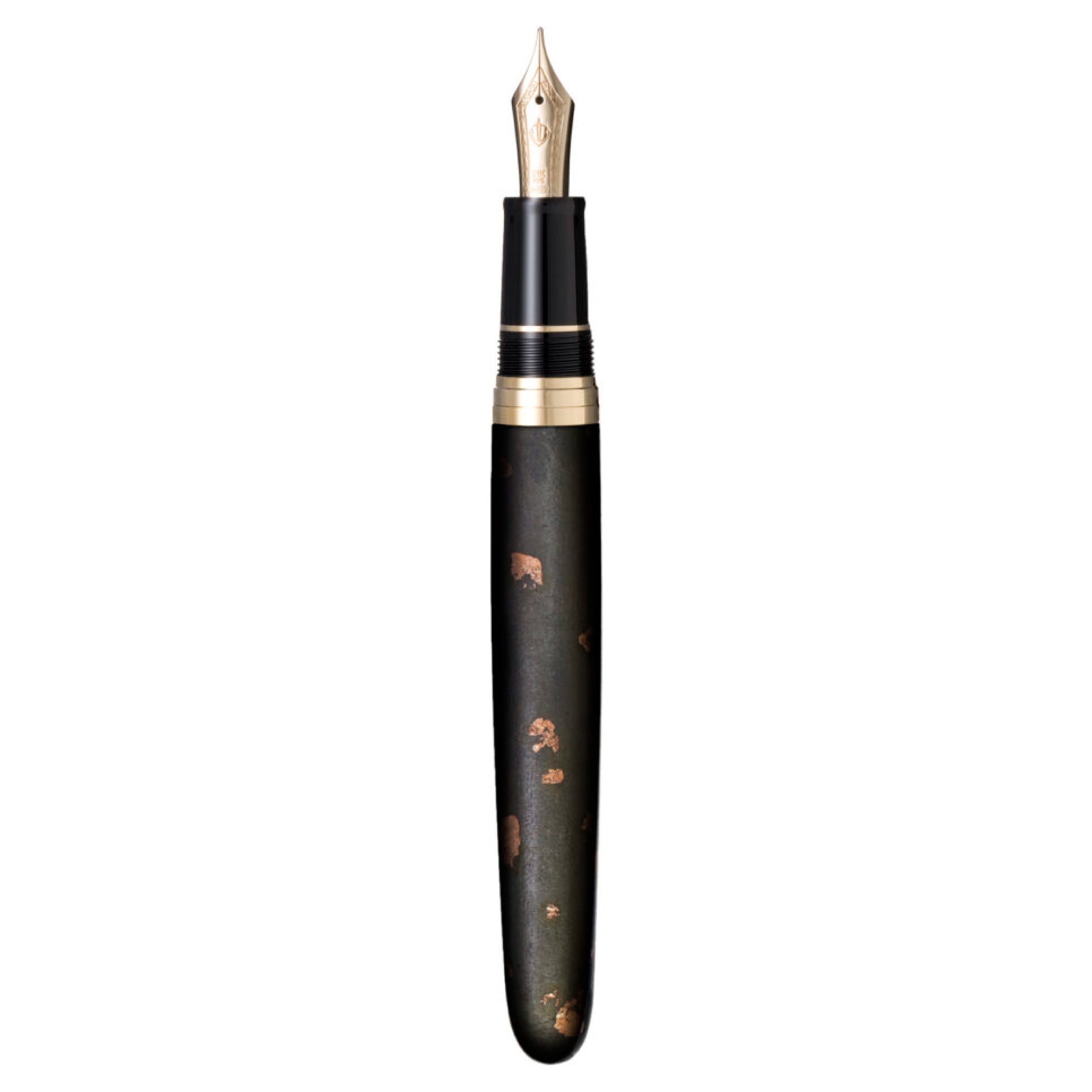 Traditional Japanese Lacquer Art Nawate Haku-chirashi Kaku Fountain Pen