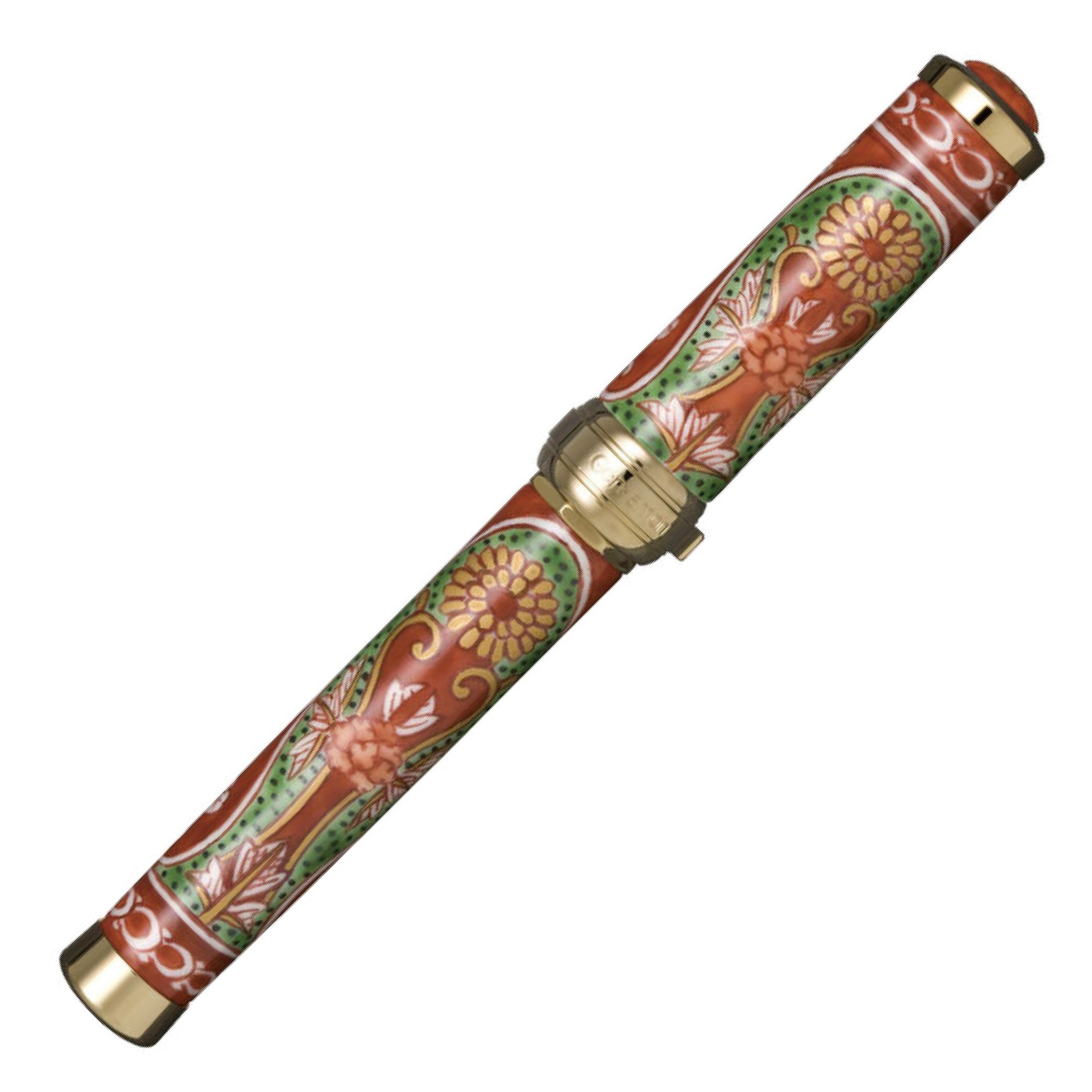 Arita Genemon 400 Years Anniversary 'Chrysanthemum' Gold Trim Fountain Pen