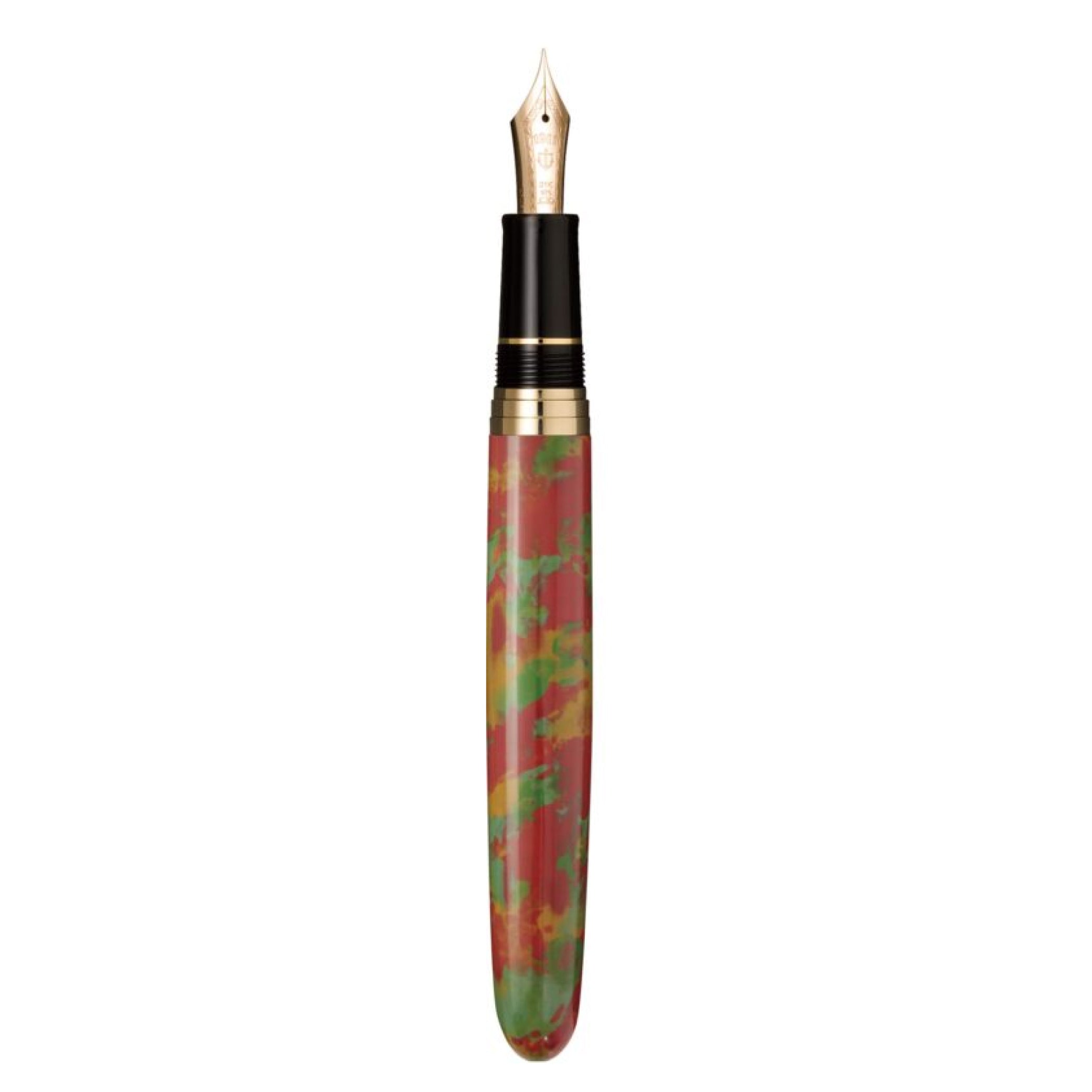 Traditional Japanese Lacquer Art Rei Aomori Ryuumon-nuri Fountain Pen