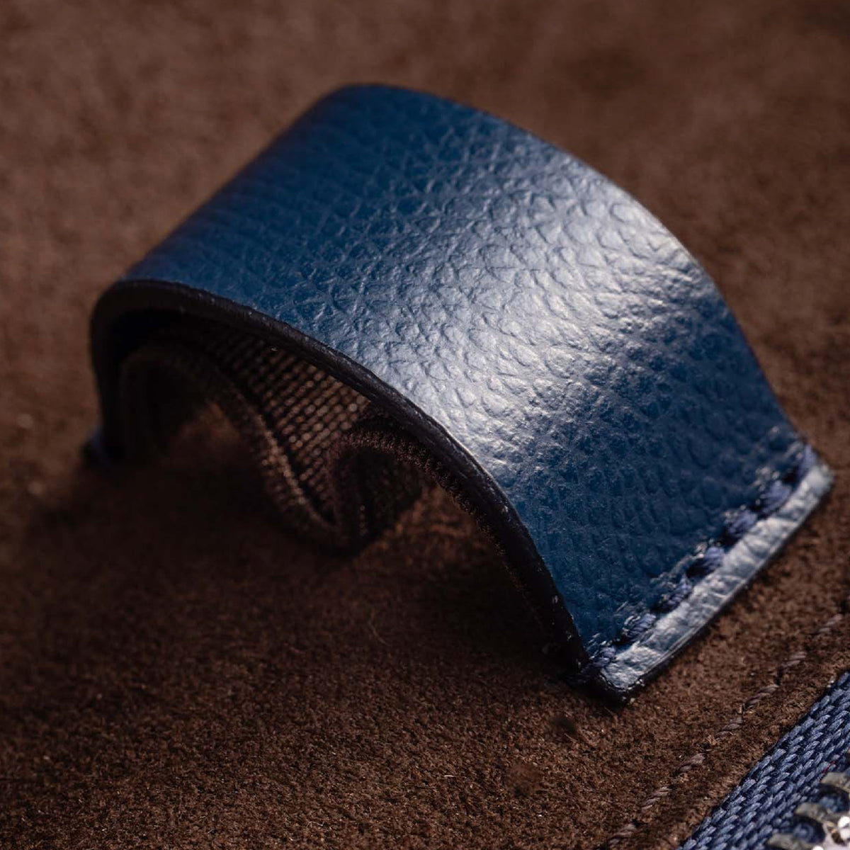 Astoz Blu Notte Double Pen Pouch