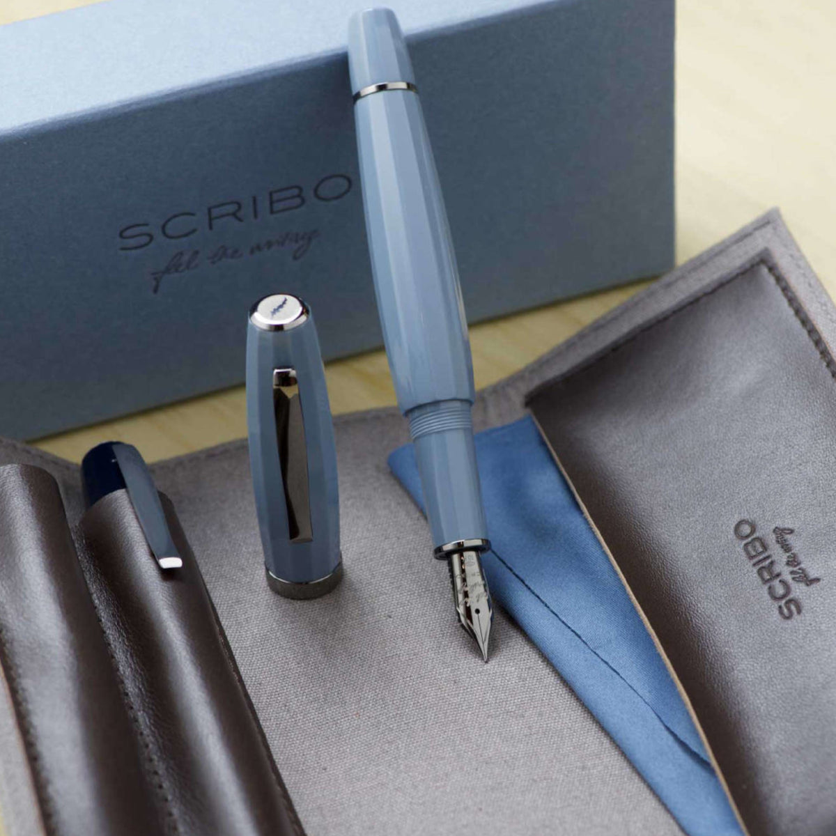 Feel Blue Black Fountain Pen