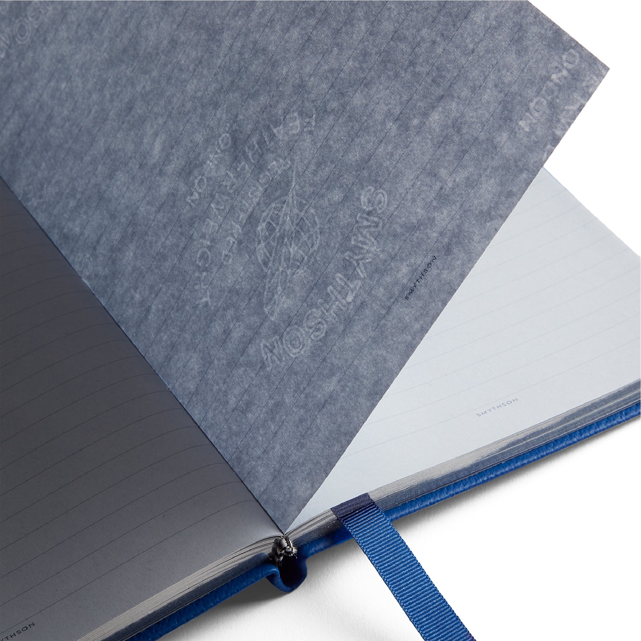 SMYTHSON_Soho Notebook in Cerulean Panama_Paper Detail