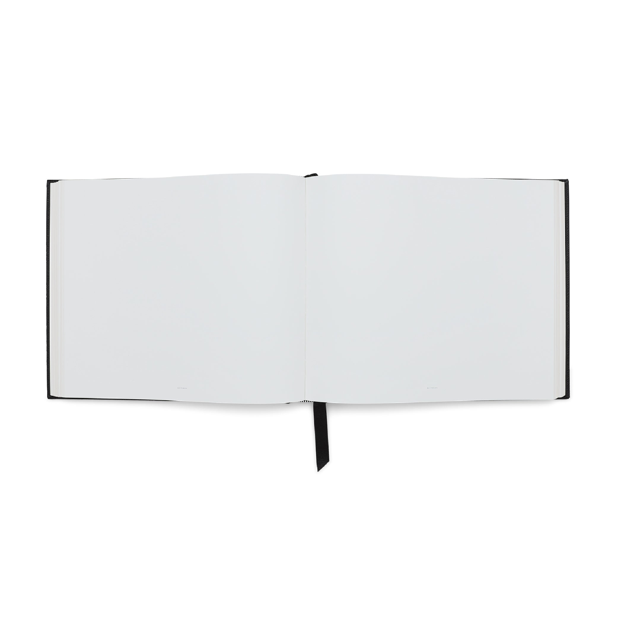 SMYTHSON_Large Visitors Book in Black Panama_Open Notebook Picture