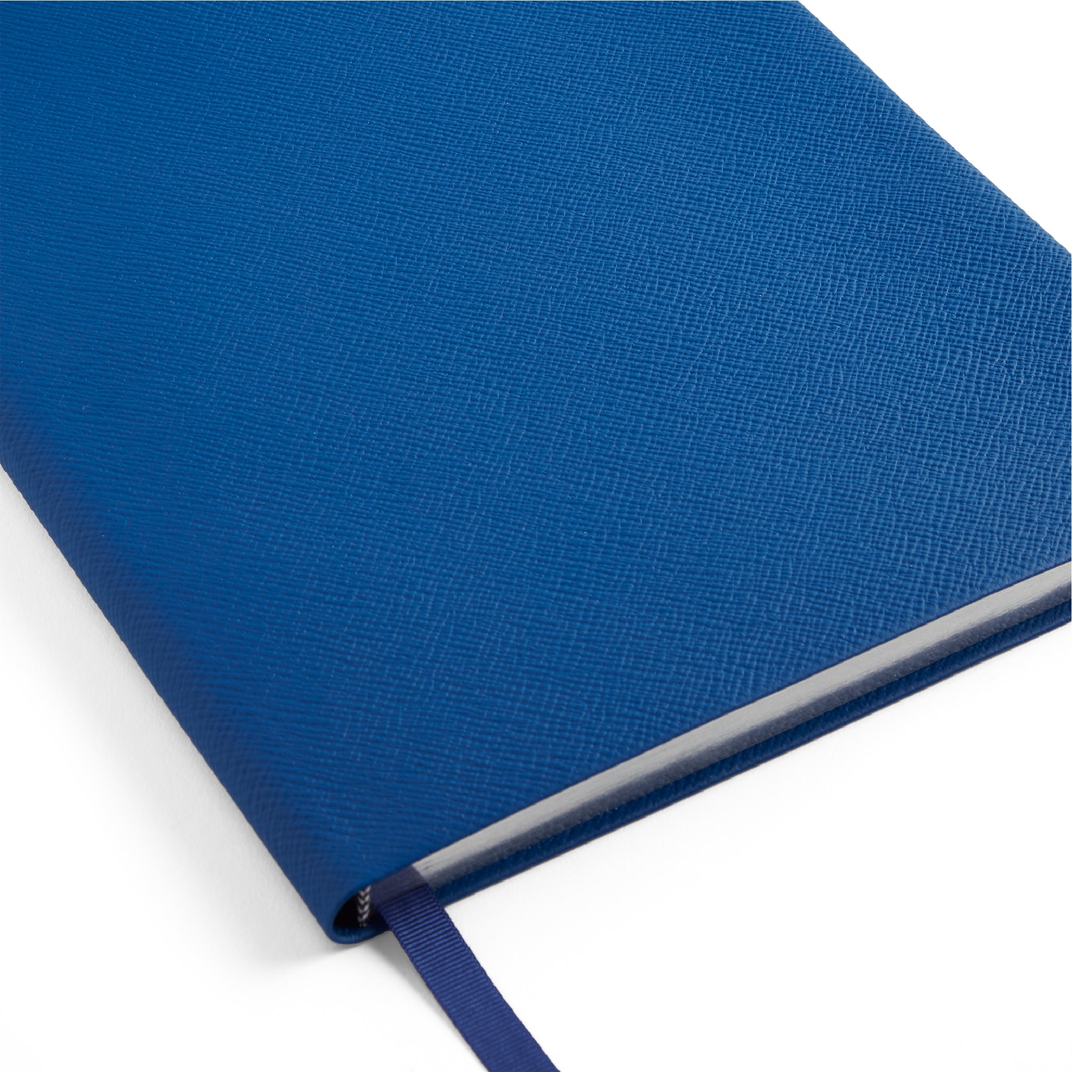 SMYTHSON_Portobello Notebook in Cerulean Panama_Leather Detail