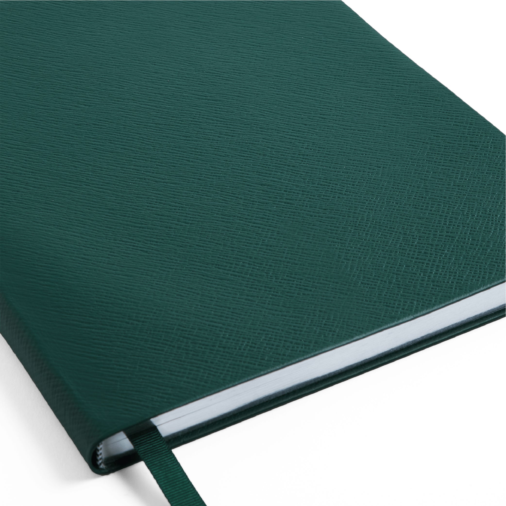 SMYTHSON_Portobello Notebook in Forest Panama_Leather Detail