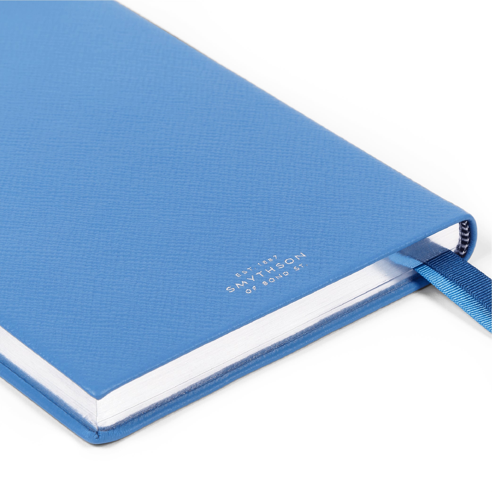 SMYTHSON_Soho Notebook in Liberty Nile Blue Panama_Notebook Detail