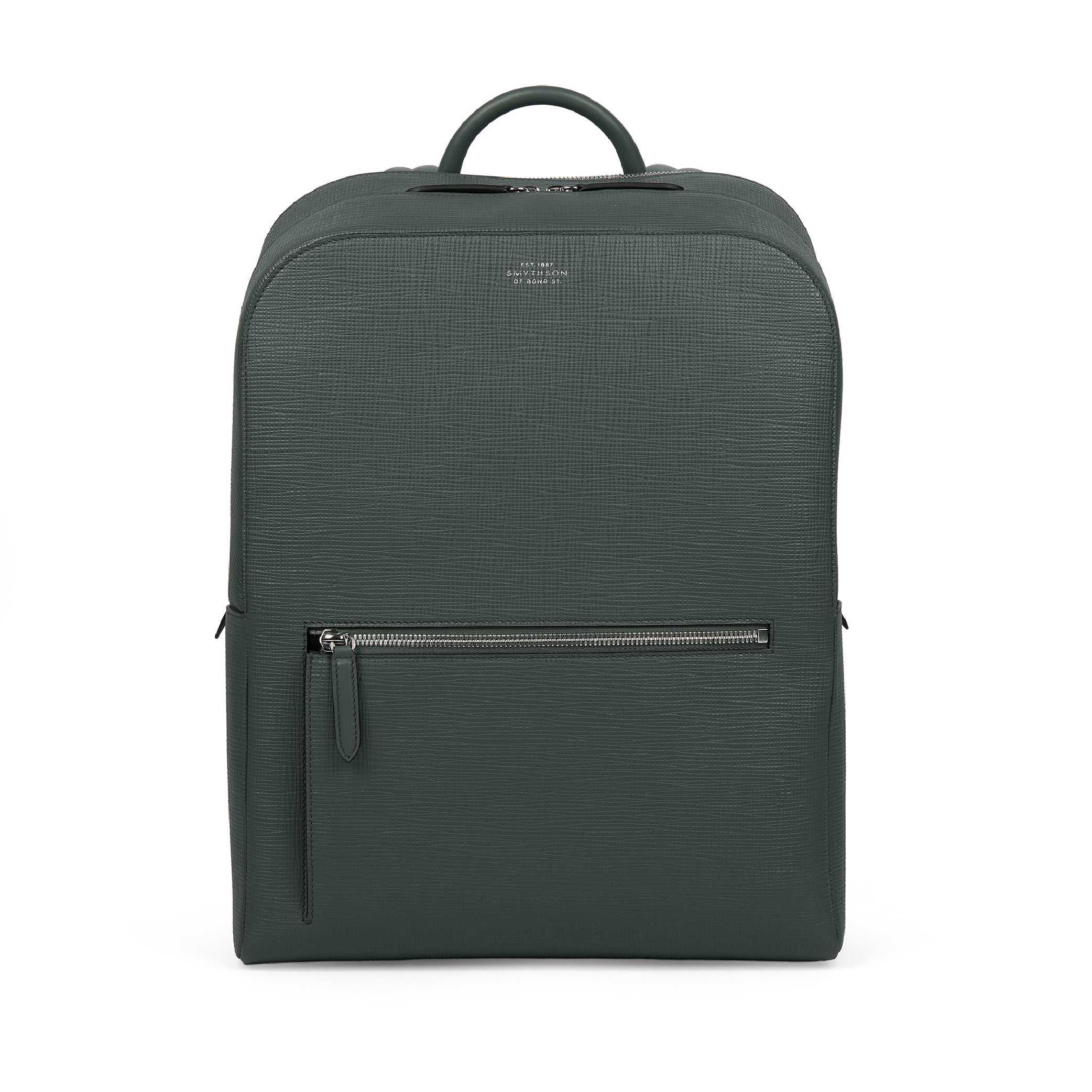 Zip Around Backpack in Slate Green Panama