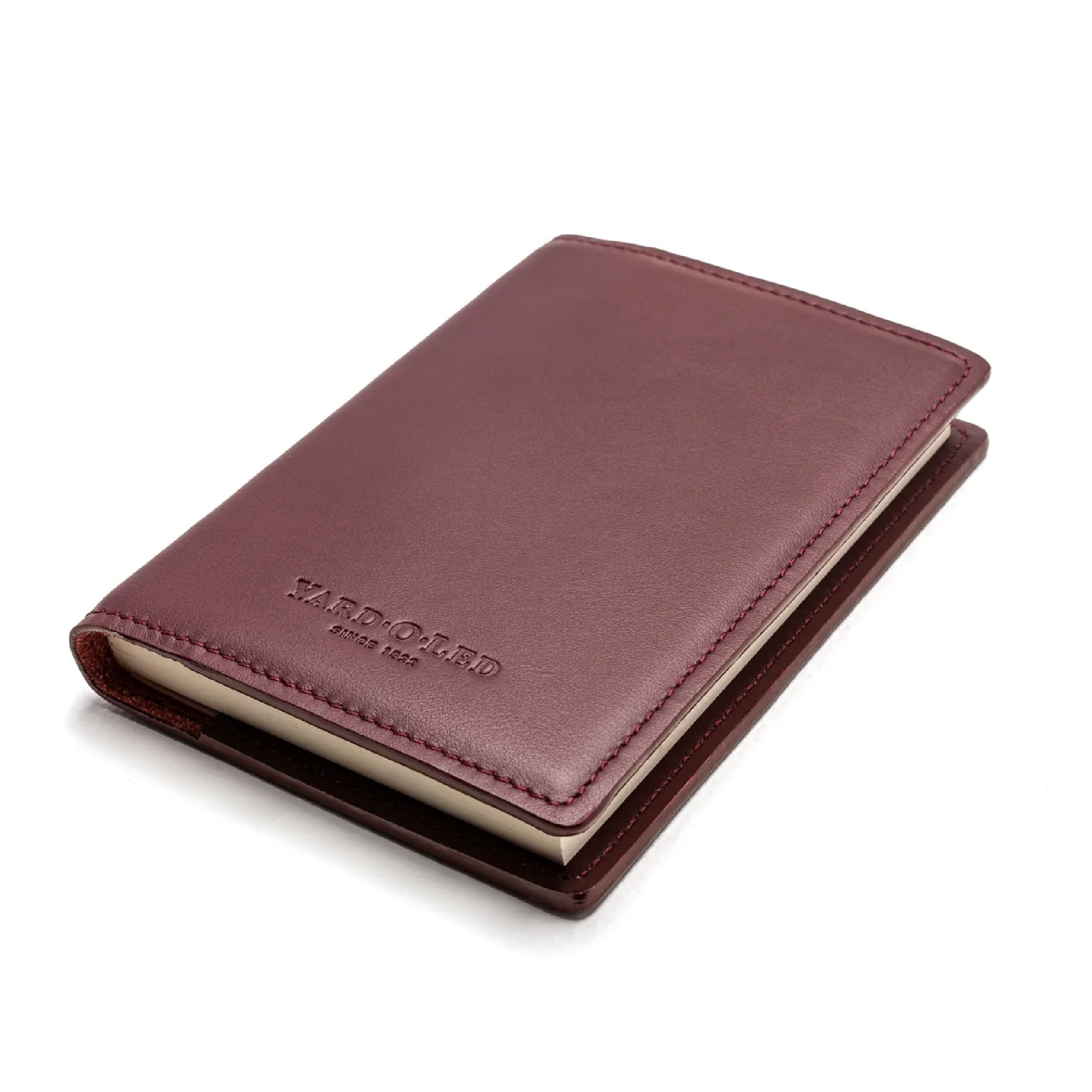 Mordan Refillable Maroon Red Leather Notebook