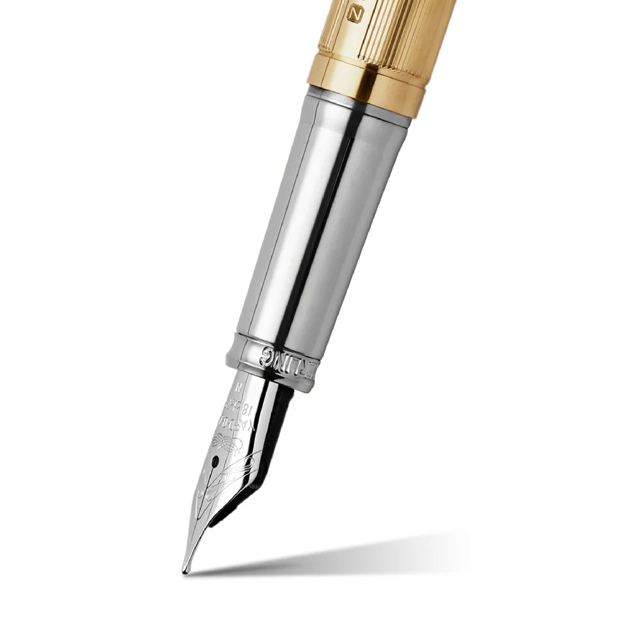 The Pinstripe 72 Gold Vermeil Standard Fountain Pen