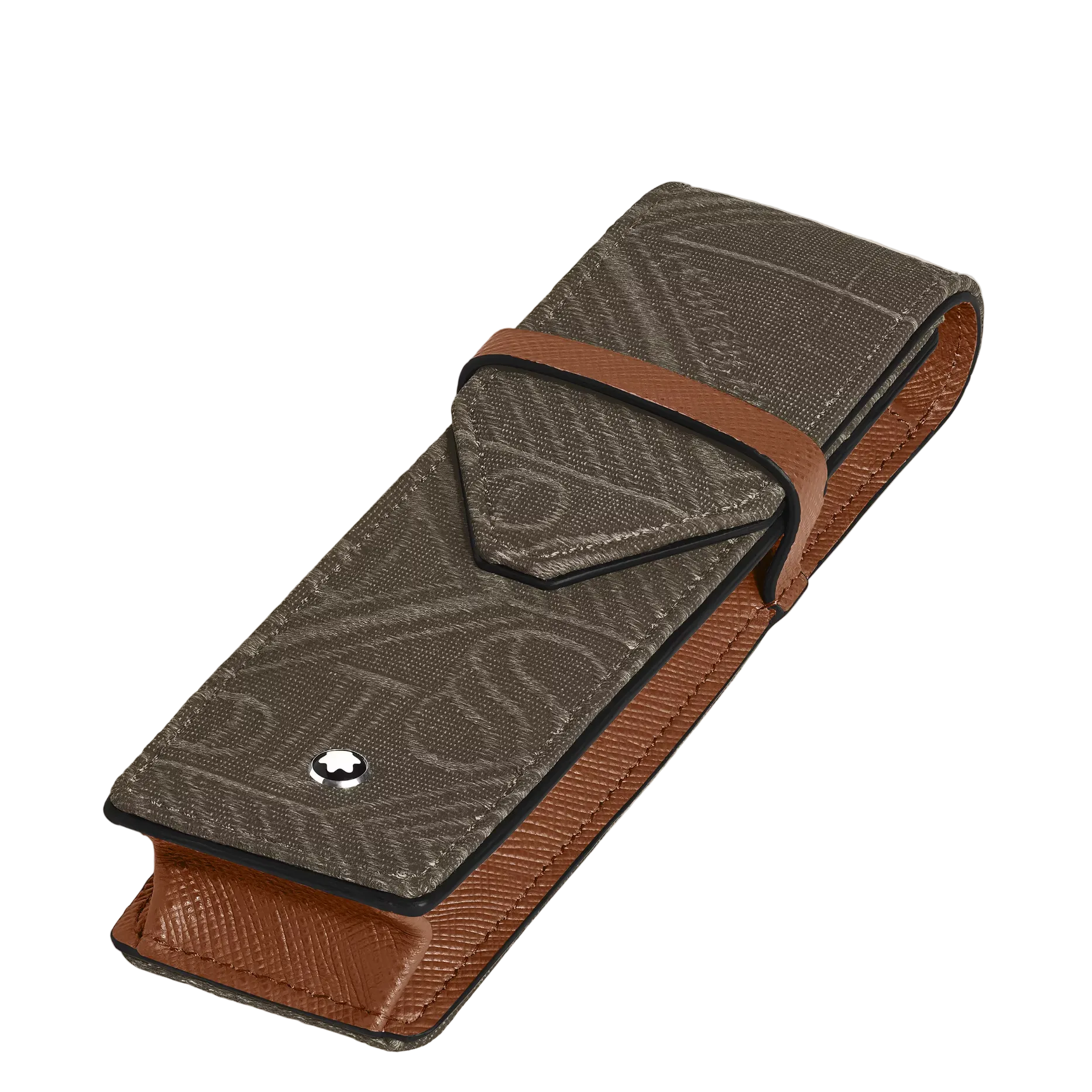 Jacquard 2-Pen Pouch Khaki