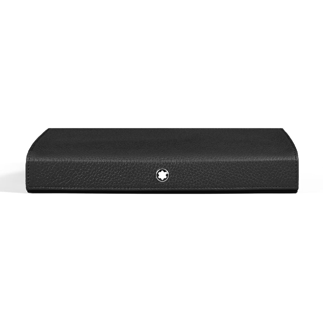 Travel Box for 8 Writing Instruments in Black Grained Leather