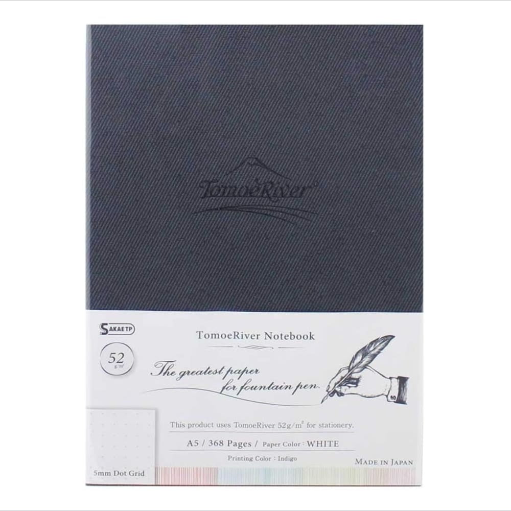 Hardcover A5 Dot Grid White Notebook